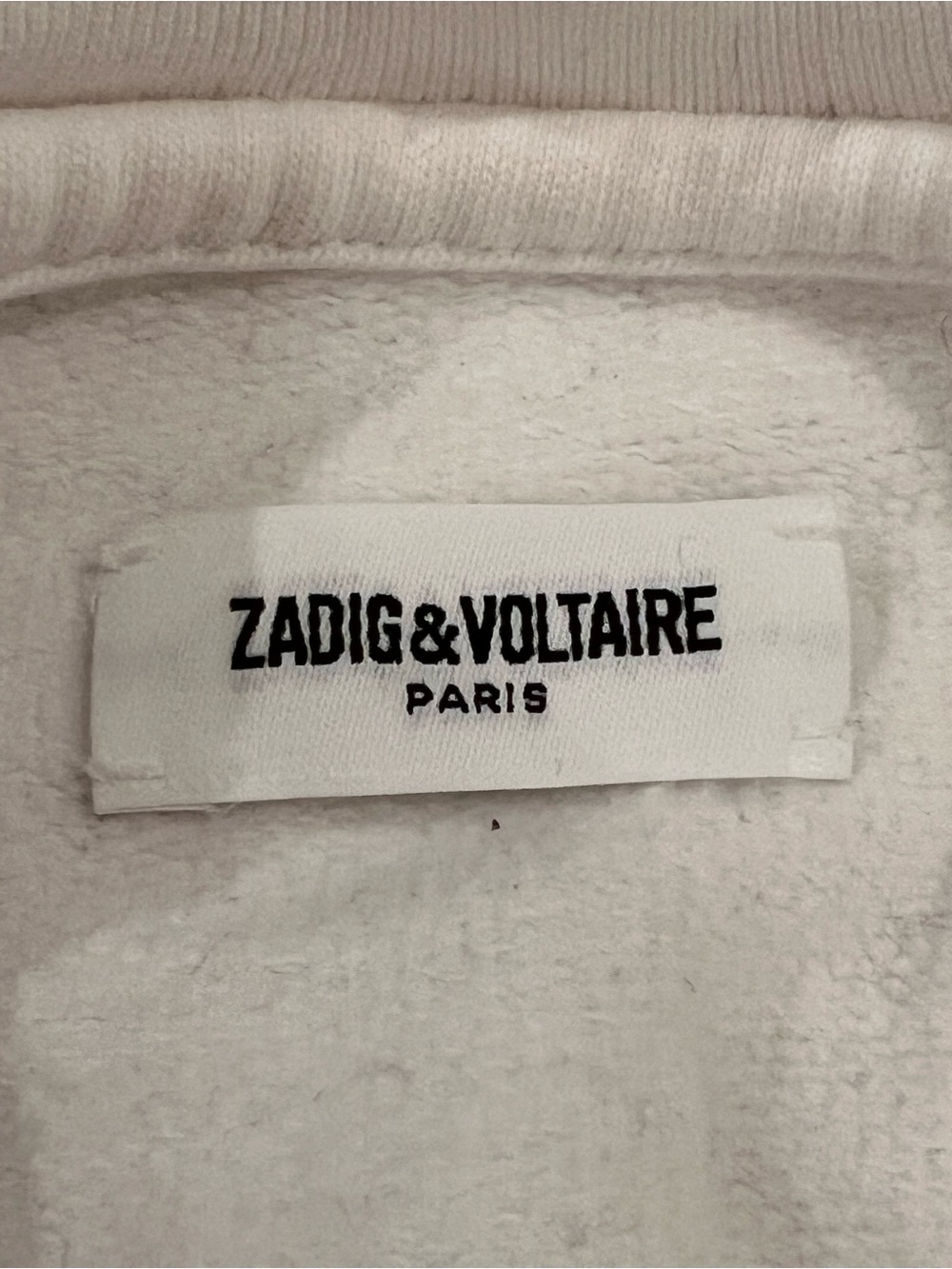 Zadig & Voltaire Upper Skull Sweatshirt | White- Gold -Silver | SZ S | Like New - Picture 7 of 9